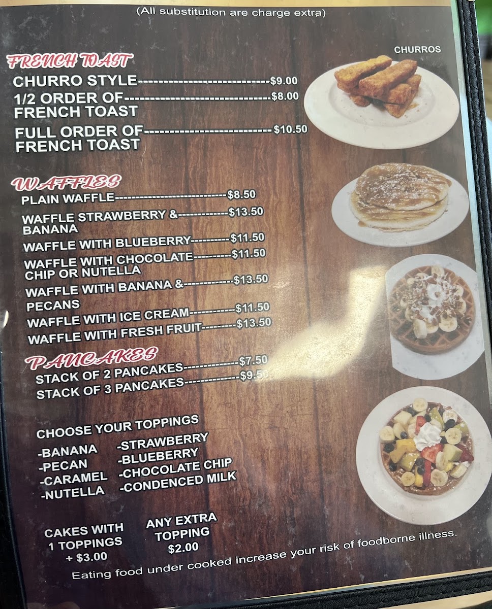 Menu - Rosy's Cafe photo 10