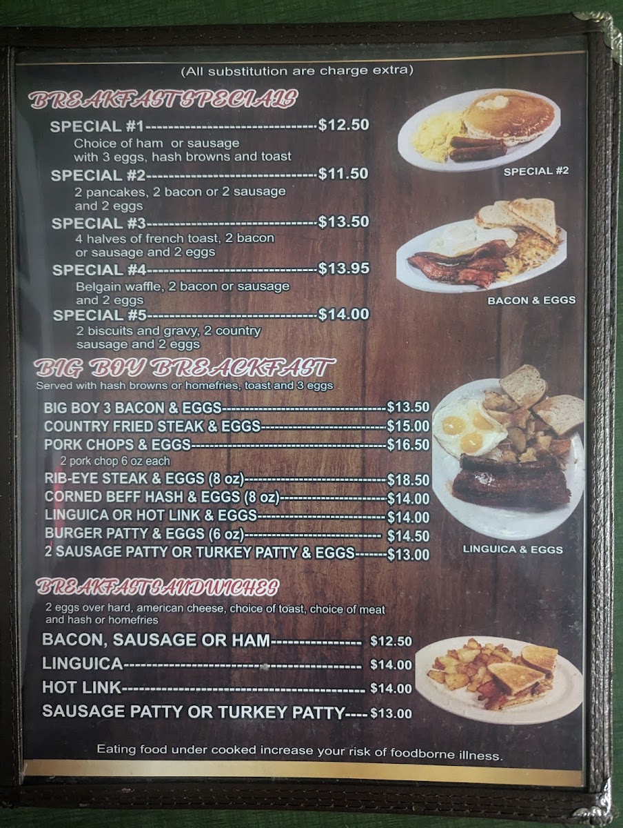 Menu - Rosy's Cafe photo 3