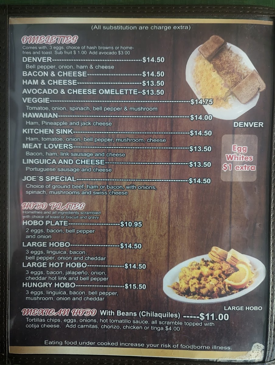 Menu - Rosy's Cafe photo 6