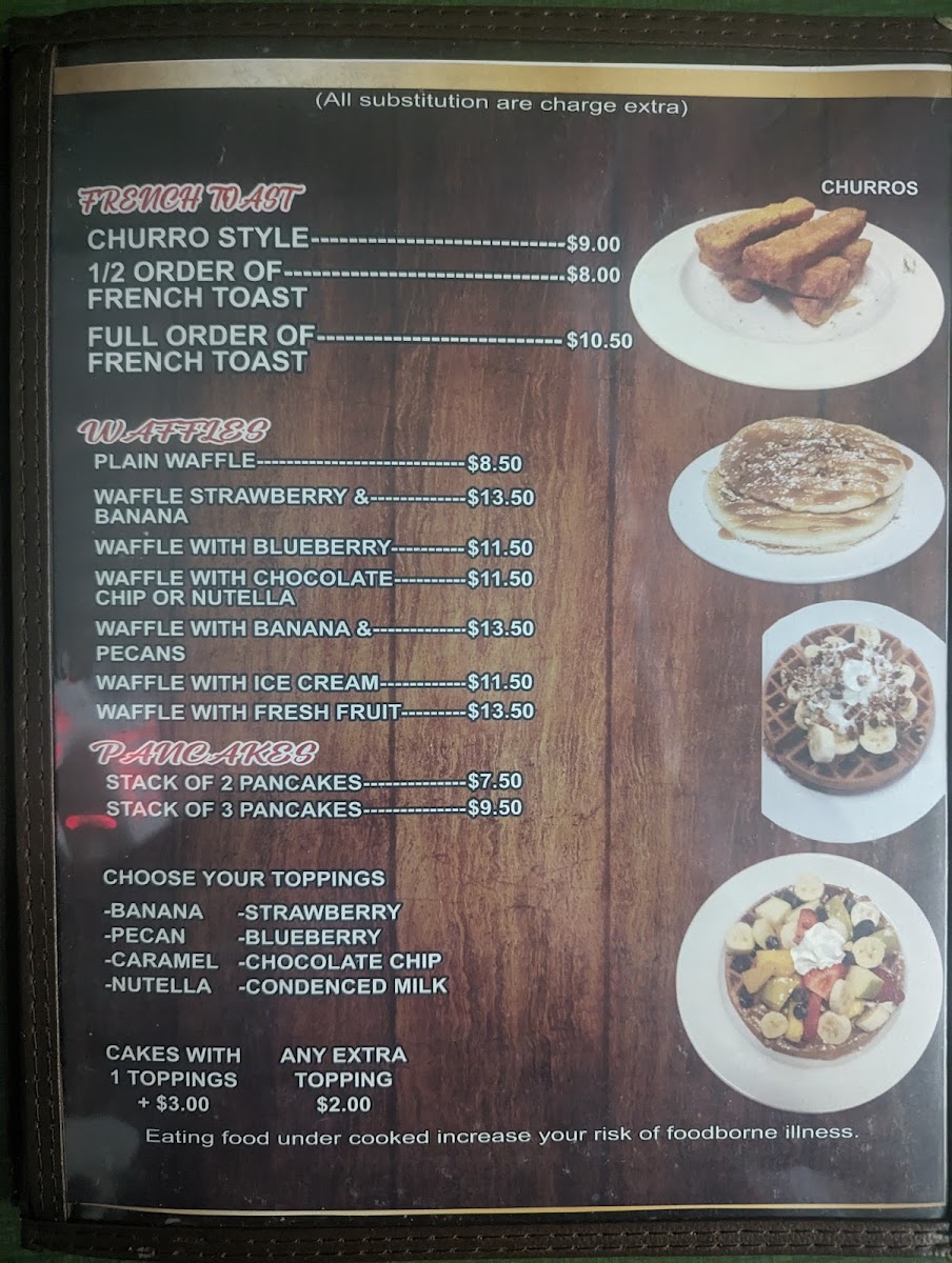 Menu - Rosy's Cafe photo 7